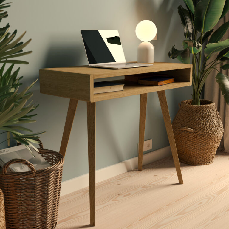 Petit bureau en bois 80 cm