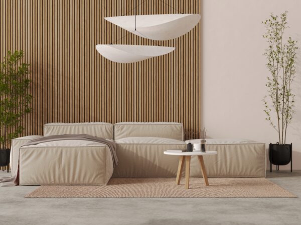 Table basse ronde moderne en bois 60 cm avec plateau blanc