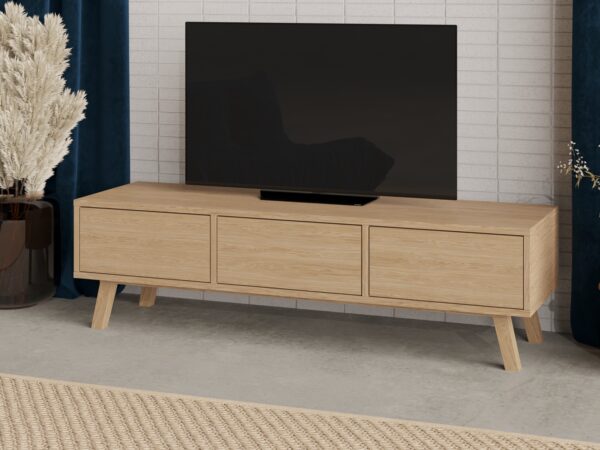 Meuble TV moderne en chêne 150 cm