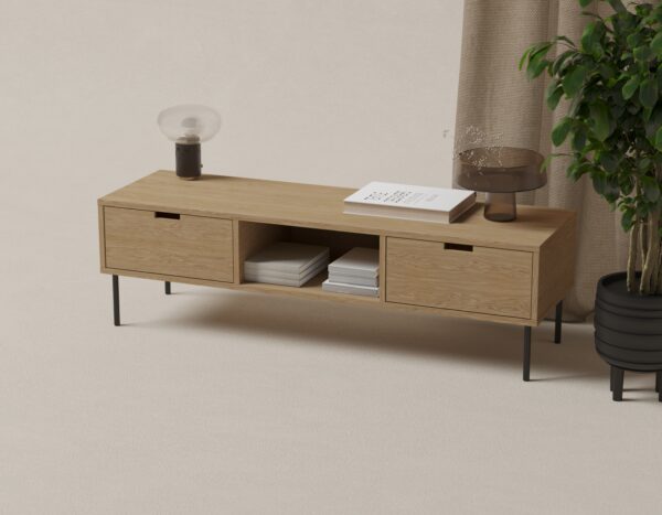 Meuble TV industriel en bois 150 cm
