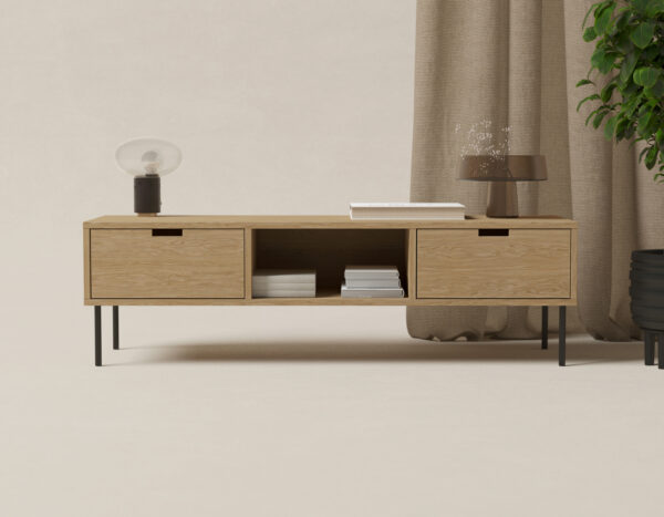 Meuble TV industriel en bois 150 cm