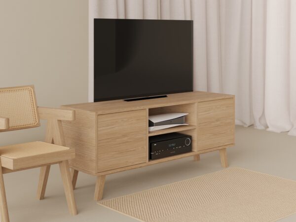 Meuble TV hifi en bois 150 cm