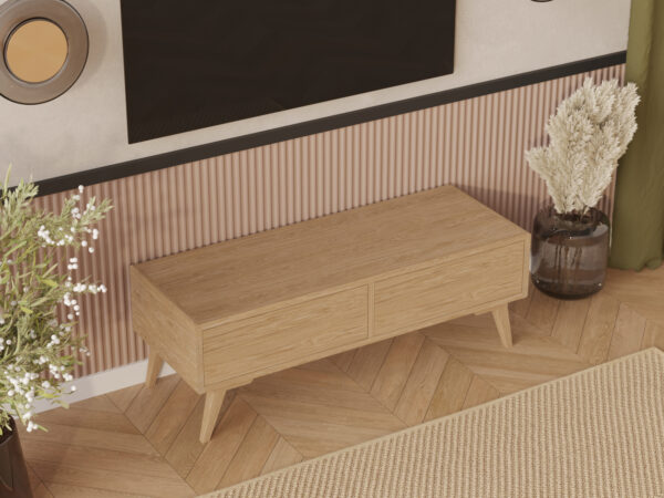 Meuble TV en bois 120 x 45 cm