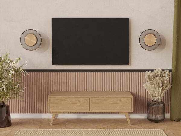 Meuble TV en bois 120 x 45 cm
