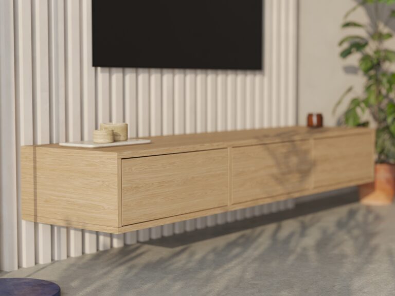 Meuble TV suspendu moderne 180 cm