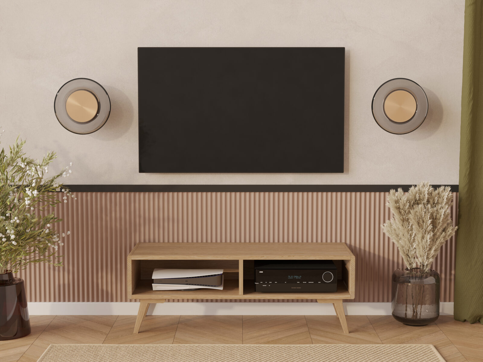 Petit meuble TV moderne 120 cm