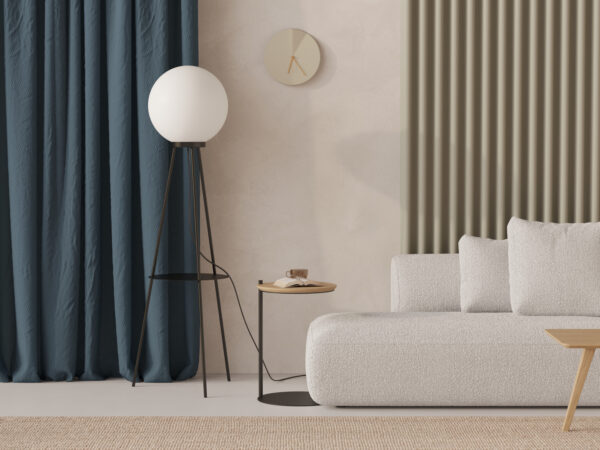 Table d’appoint ronde moderne avec plateau rond en bois