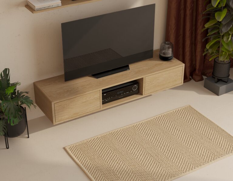 Meuble TV suspendu moderne 150 cm