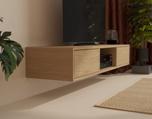 Meuble TV suspendu moderne 150 cm