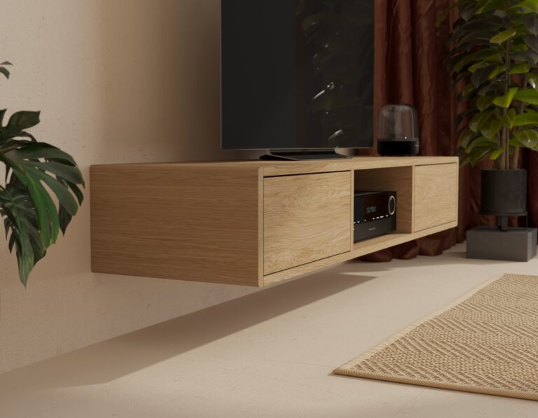 Meuble TV suspendu moderne 150 cm